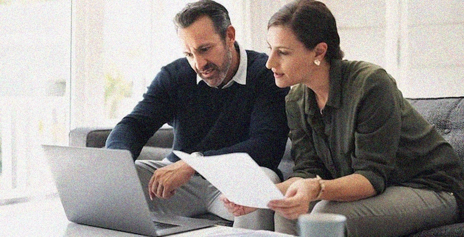 family budget planning session professional